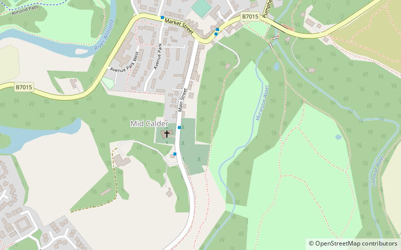 Mid Calder location map