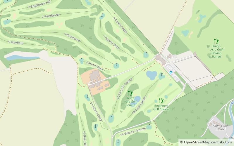 Kings Acre Golf Course location map