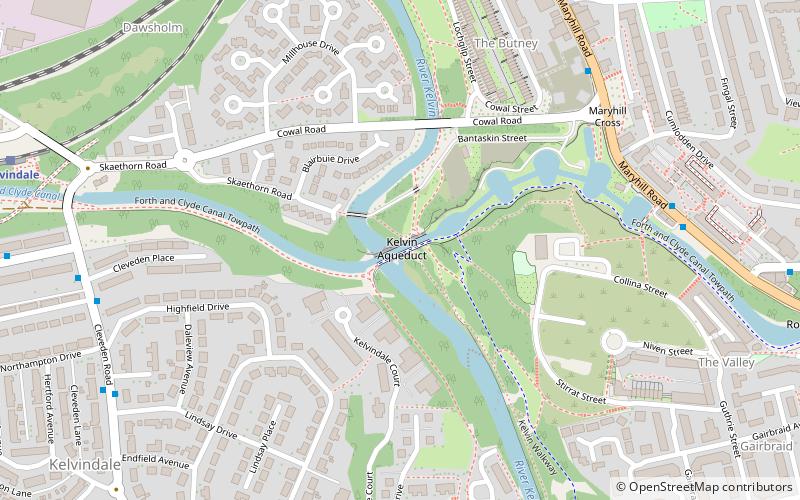 Kelvin Aqueduct location map