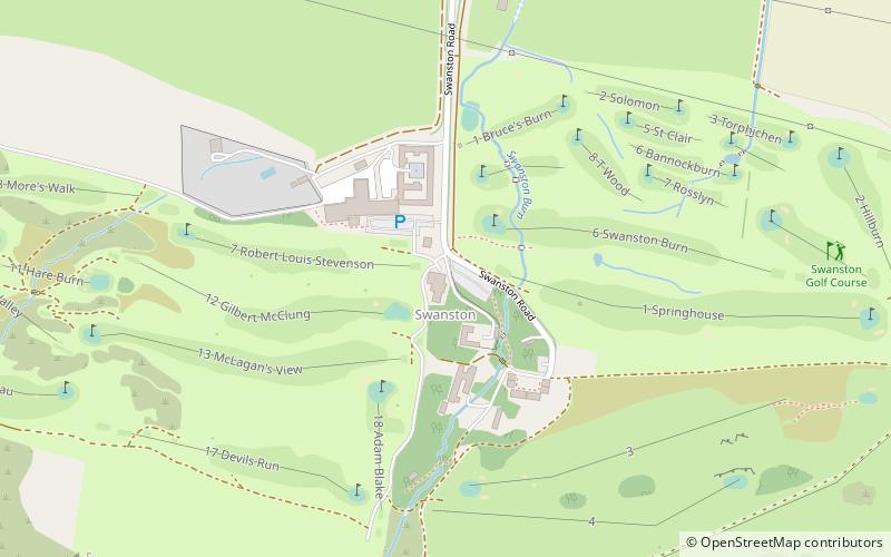 swanston village edinburgh location map