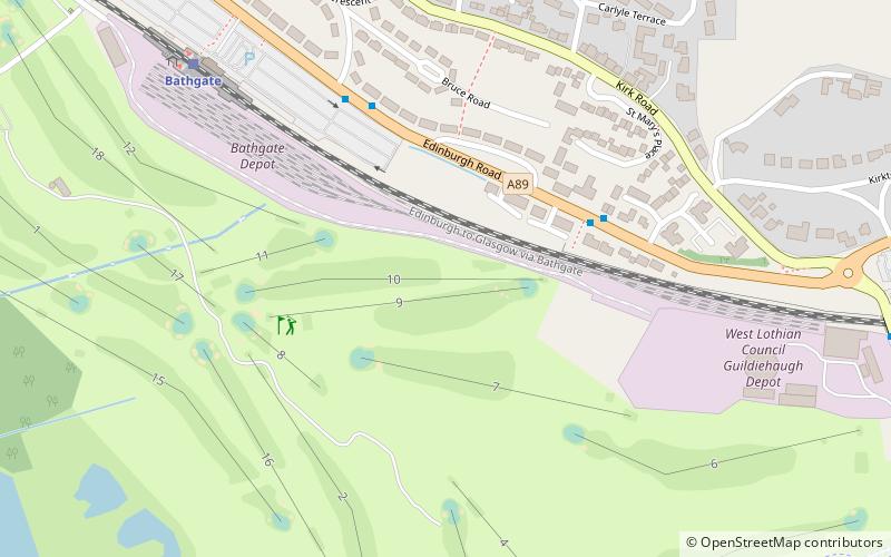 Bathgate Castle location map