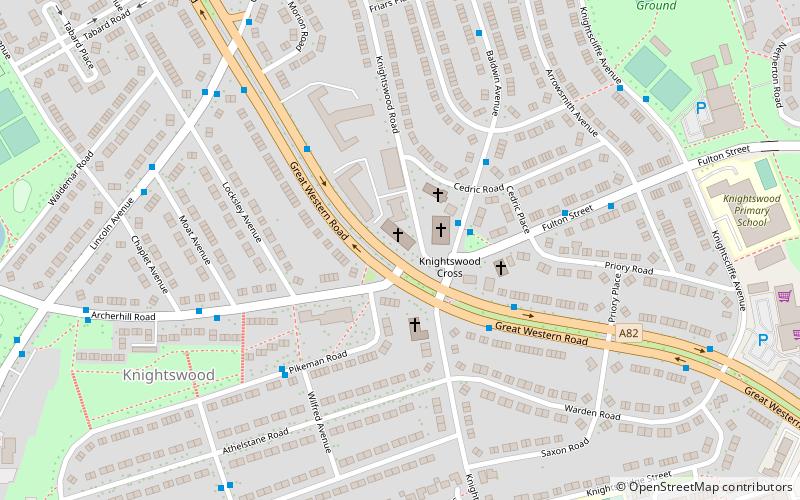 Knightswood St Margaret's Parish Church location map