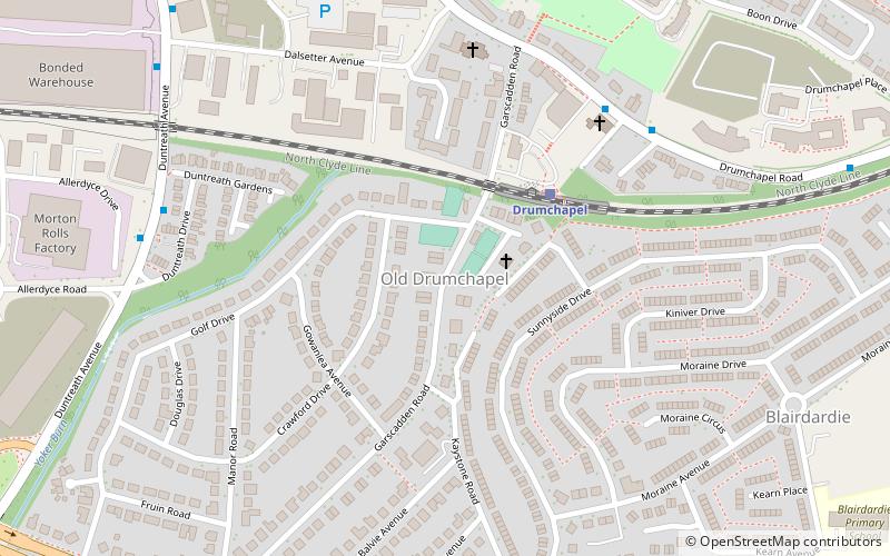 Old Drumchapel location map