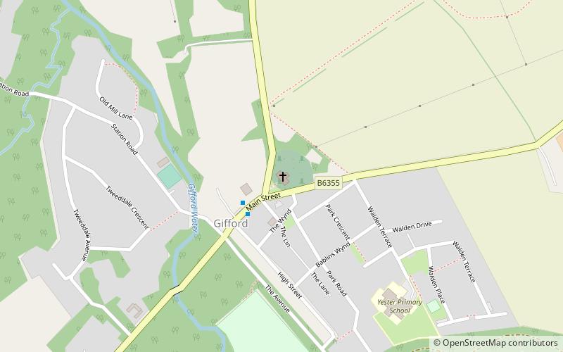 Yester Parish Church location map