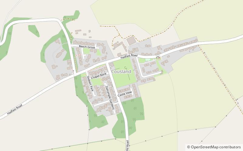 Cousland Castle location map