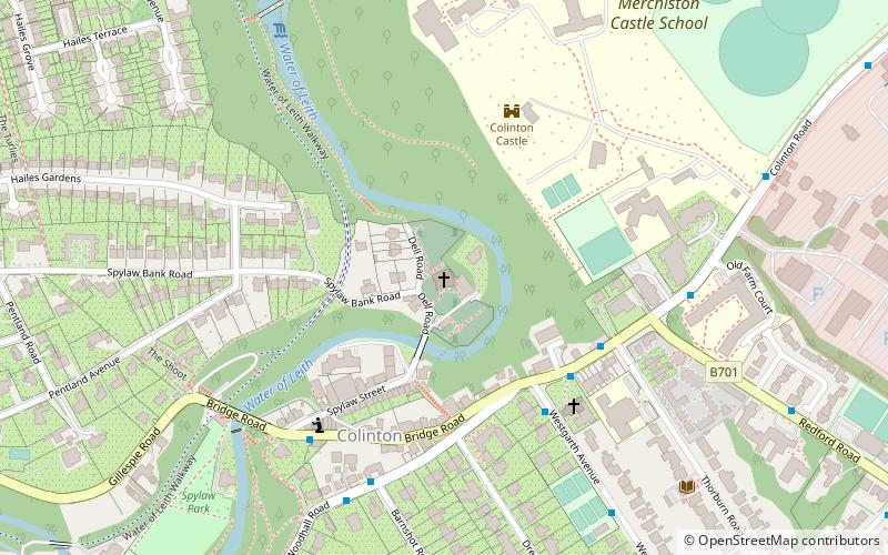 Colinton Parish Church location map