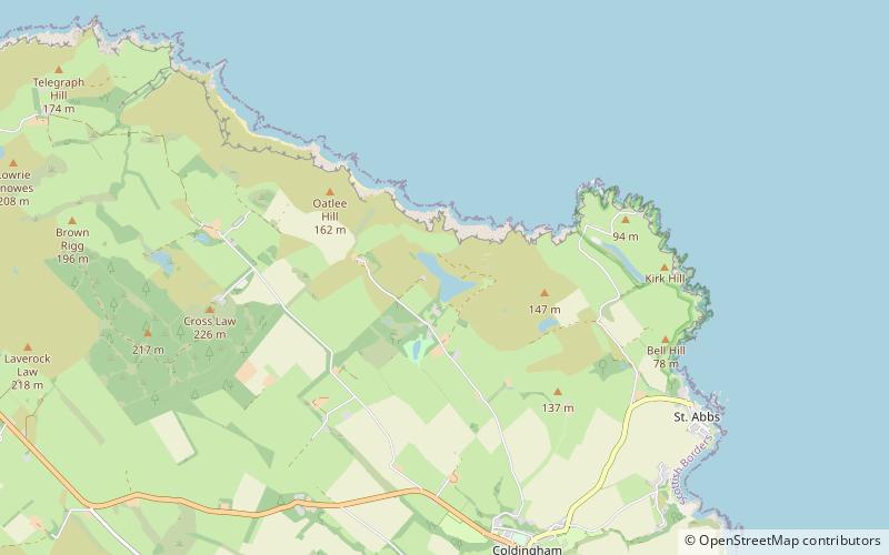 Coldingham Loch location map