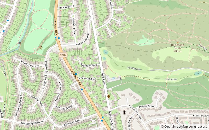 Mortonhall Golf Club location map