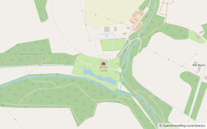 Winton Castle location map