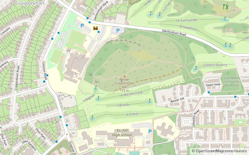 Craiglockhart Castle location map