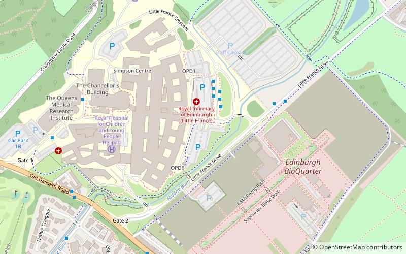 little france edynburg location map