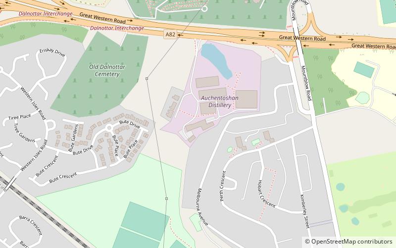 Auchentoshan location map