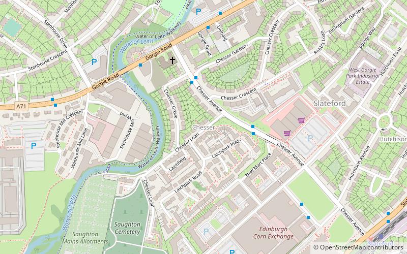 chesser edinburgh location map