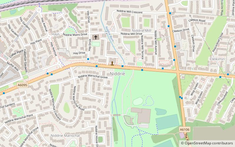 Niddrie location map