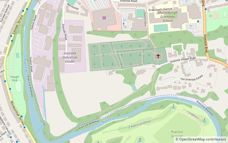 Inveresk Roman Fort location map