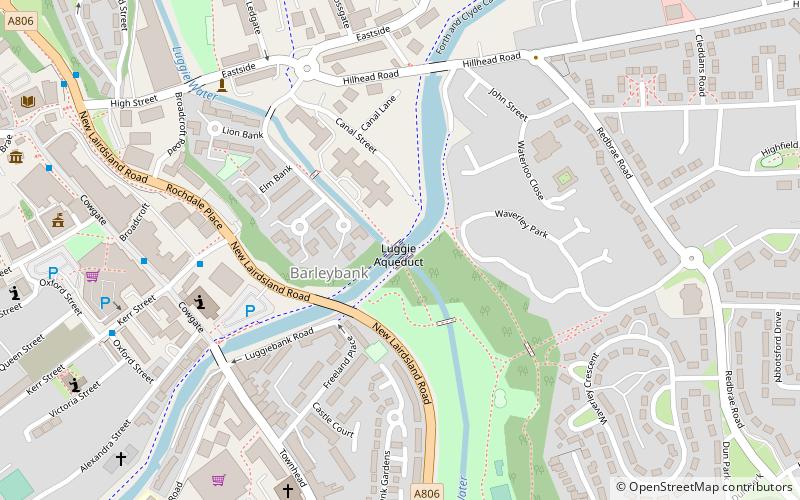 Luggie Aqueduct location map