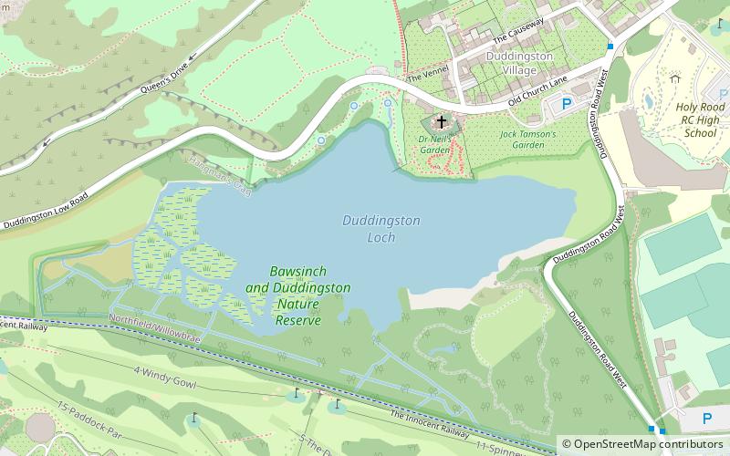 Lac de Duddingston location map