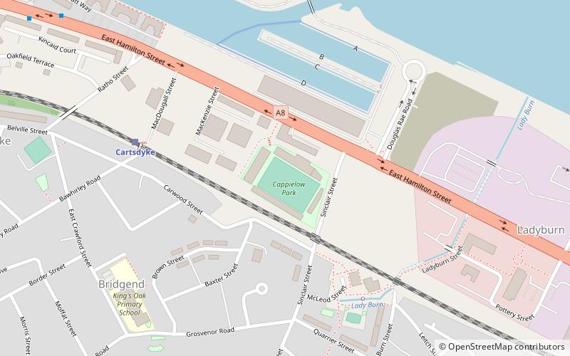 Cappielow Park location map