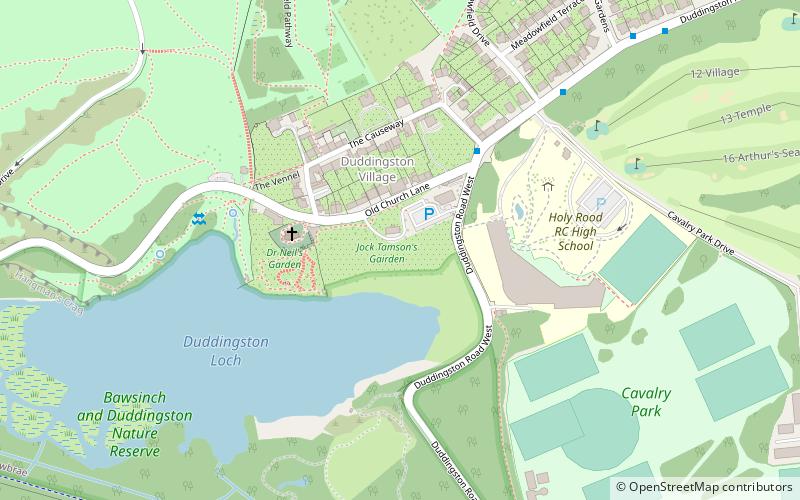 Duddingston location map