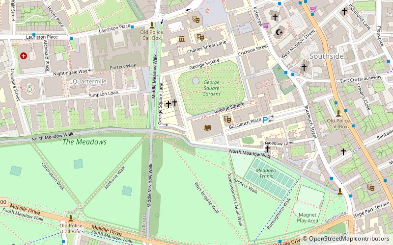 Edinburgh University Library location map