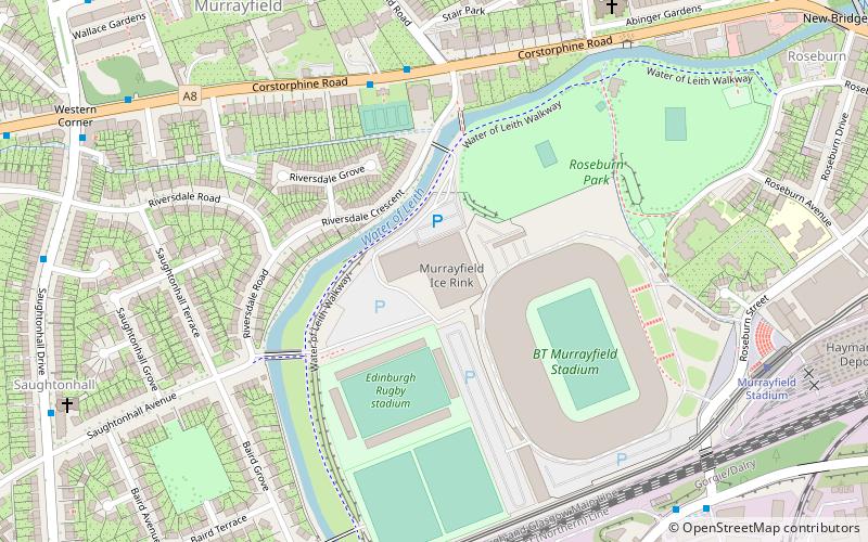 Murrayfield Ice Rink location map