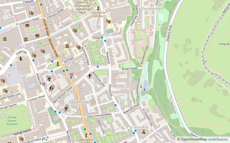 Murder of Lord Darnley location map