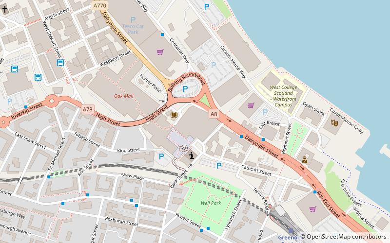 Greenock Municipal Buildings location map