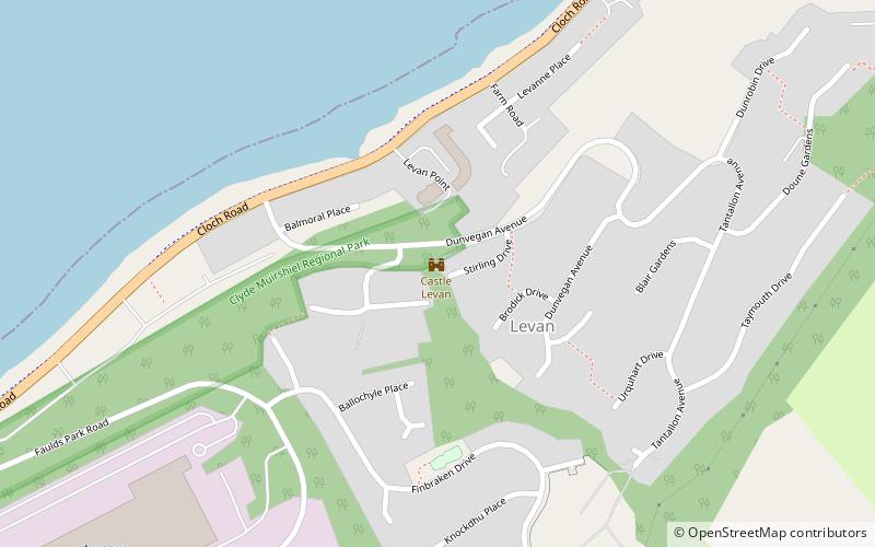 Castle Levan location map