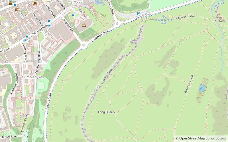 salisbury crags edinburgh location map