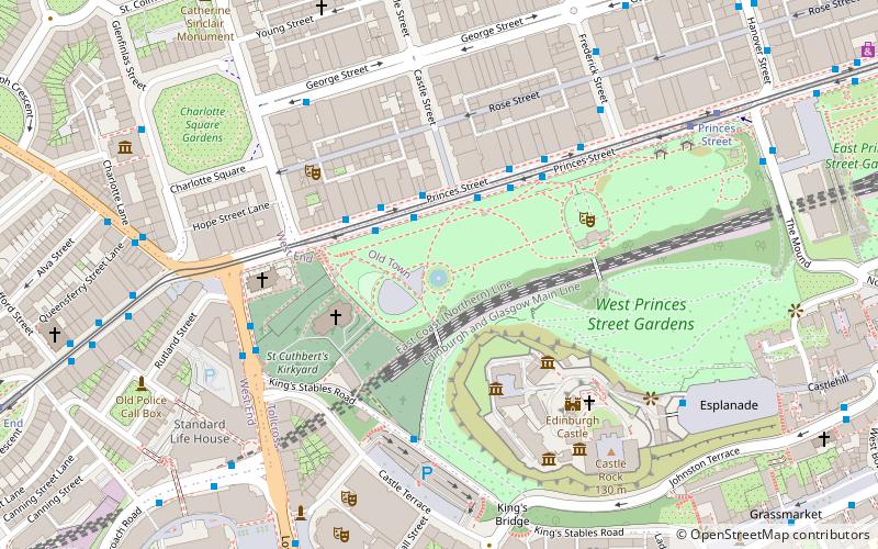 Ross Fountain location map