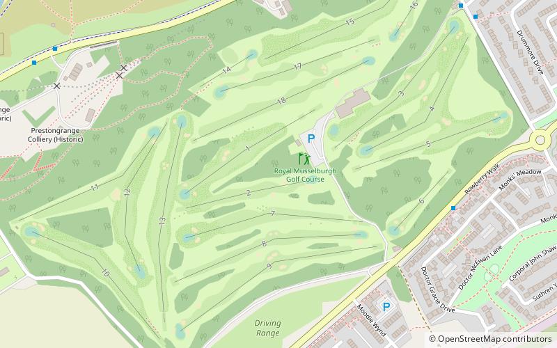 Royal Musselburgh Golf Course location map