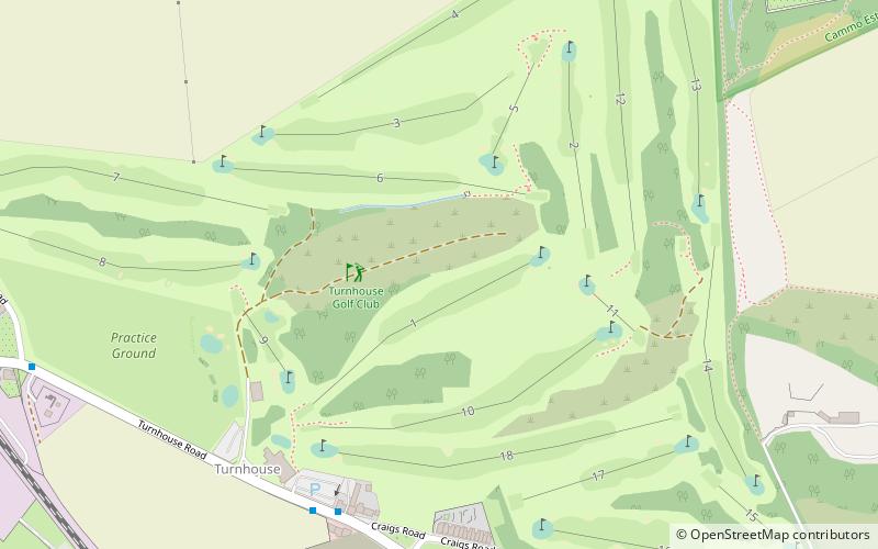 Turnhouse Golf Club location map