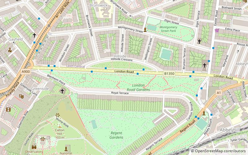 London Road Gardens location map