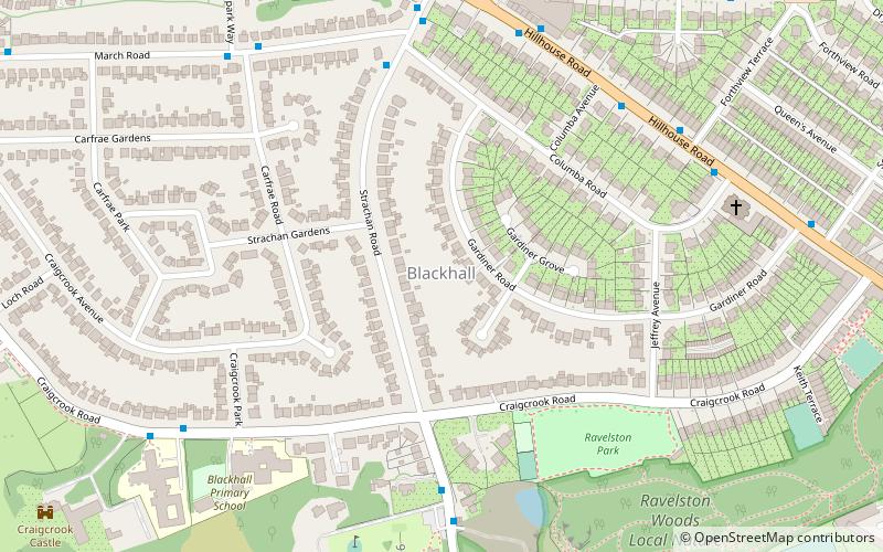 Blackhall location map