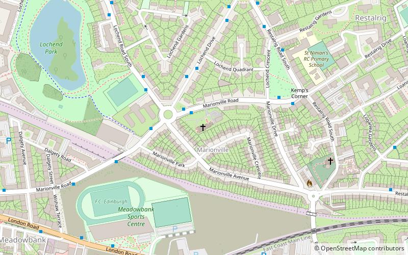 ss ninian and triduanas church edinburgh location map