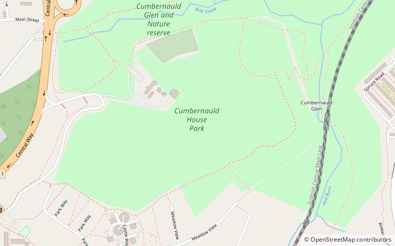 Cumbernauld House location map