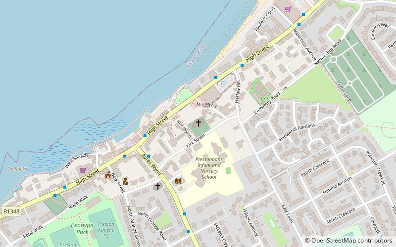 Prestongrange Church location map