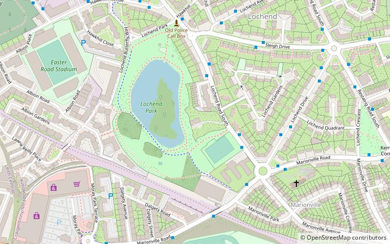 Lochend Castle location map