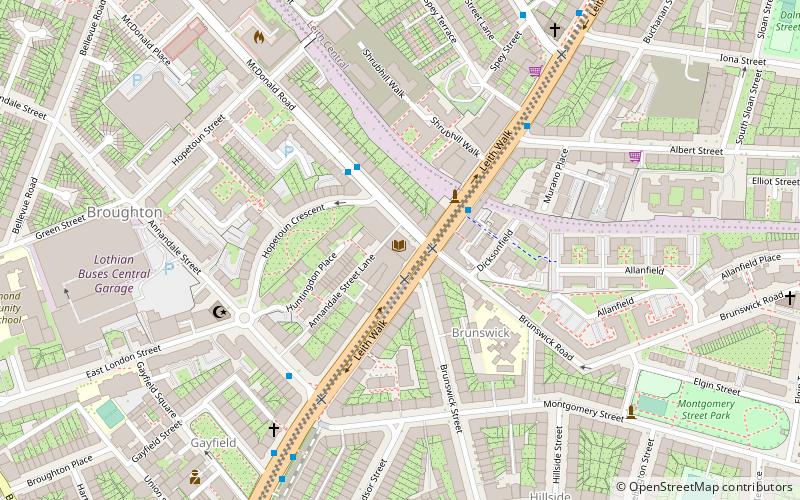 McDonald Road Library location map