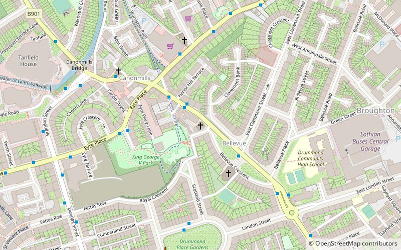 Bellevue Chapel location map