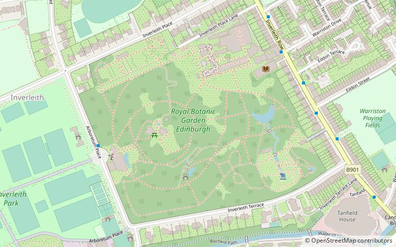 Royal Botanic Garden Edinburgh location map