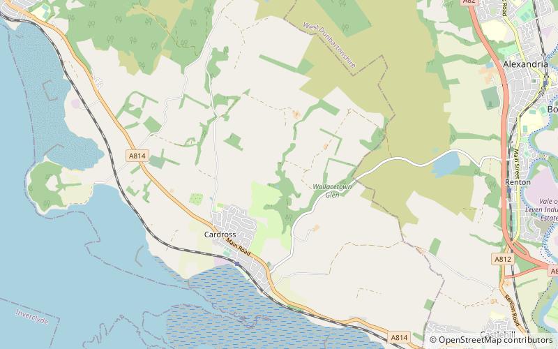 Kilmahew Castle location map