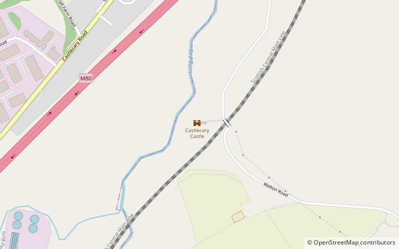 Castle Cary Castle location map