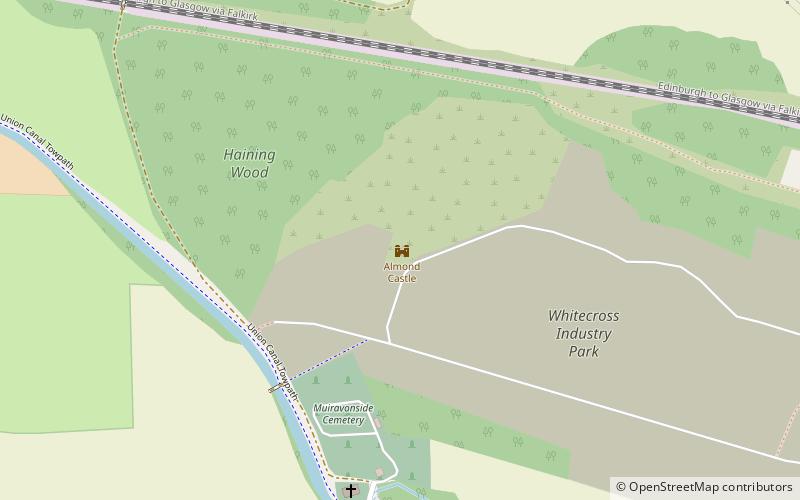 Almond Castle location map