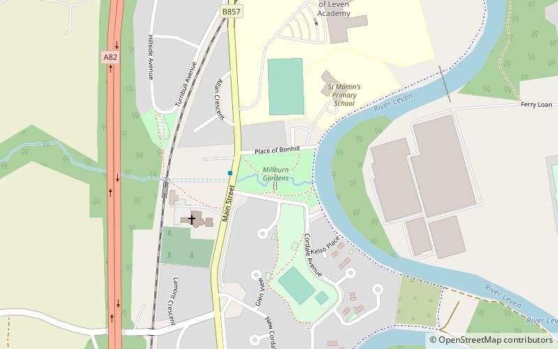 Millburn Church location map
