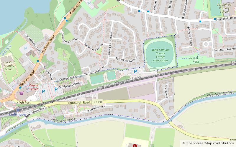 Linlithgow Tennis location map