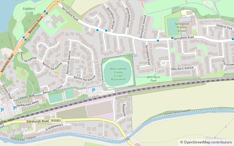 boghall cricket club ground linlithgow location map
