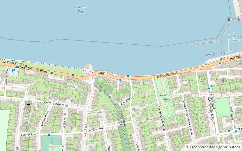 old chain pier edinburgh location map