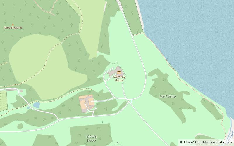 Dalmeny House location map