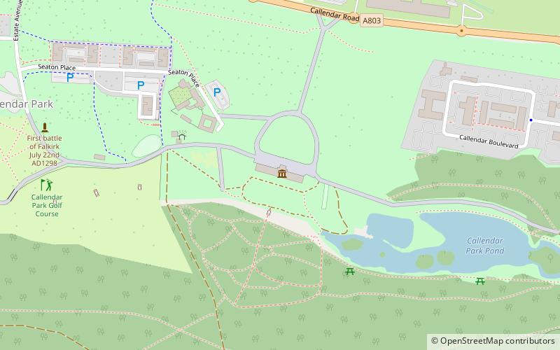 Callendar House location map